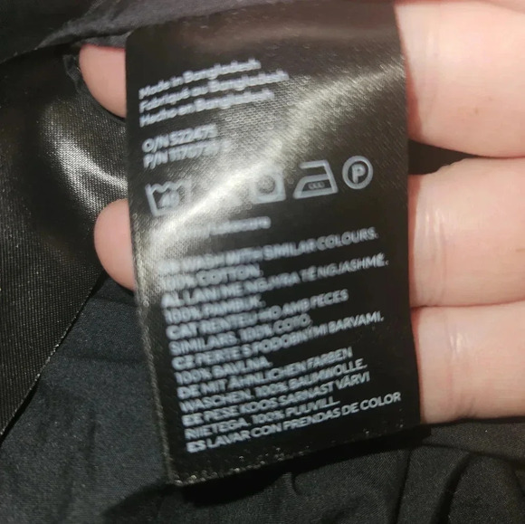 H & M Mens Regulat Fit Long Sleeve Black Dress Shirt Size S - Picture 8 of 14